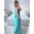 Women's Sleeveless Lace Party Long Dress (S/M ONE SIZE) ITALIAN FASHION IMM2318805/DU