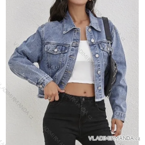 Women's Long Sleeve Denim Jeans Jacket (SL) ITALIAN FASHION IMPLP2328280018