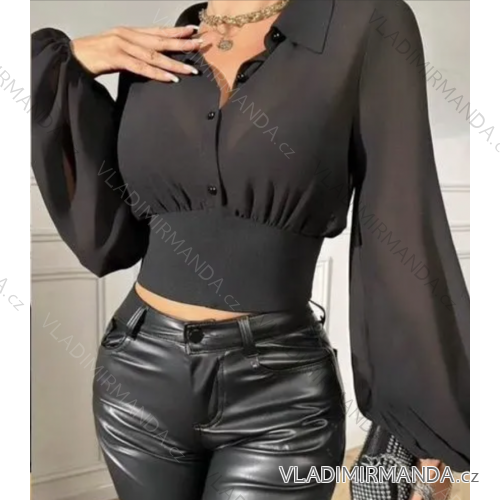 Women's long sleeve top/croptop (S/M ONE SIZE) ITALIAN FASHION IMPLP2386080075