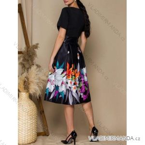 Women's Medium Length Skirt (S/M/L ONE SIZE) ITALIAN FASHION IMM24M3154