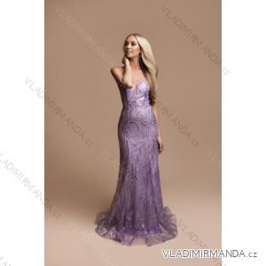 Women's Long Elegant Strapless Party Dress (SL) FRENCH FASHION FMPEL23DORIANE