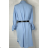 Long Shirt Dress With Belt Summer Sleeveless Ladies (S/M ONE SIZE) ITALIAN FASHION IMPBB23E9742