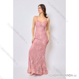 Women's Long Elegant Strapless Party Dress (SL) FRENCH FASHION FMPEL23DORIANE