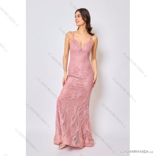 Women's Long Elegant Strapless Party Dress (SL) FRENCH FASHION FMPEL23DORIANE