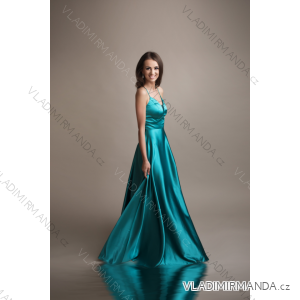 Women's Long Elegant Strapless Party Dress (SL) FRENCH FASHION FMPEL23DORIANE