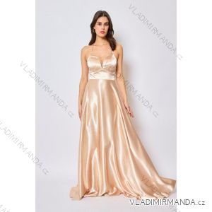 Women's Long Elegant Strapless Party Dress (SL) FRENCH FASHION FMPEL23DORIANE