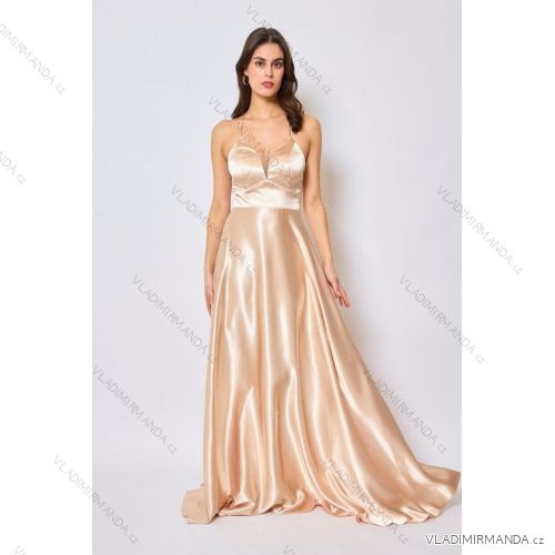 Women's Long Elegant Strapless Party Dress (SL) FRENCH FASHION FMPEL23DORIANE