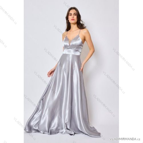 Women's Long Elegant Strapless Party Dress (SL) FRENCH FASHION FMPEL23DORIANE