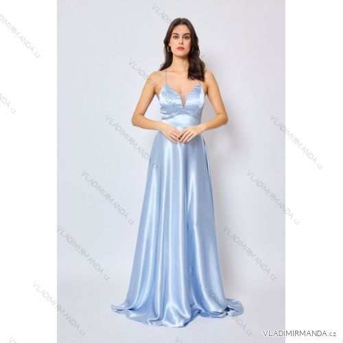 Women's Long Elegant Strapless Party Dress (SL) FRENCH FASHION FMPEL23DORIANE