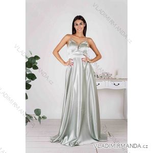 Women's Long Elegant Strapless Party Dress (SL) FRENCH FASHION FMPEL23DORIANE