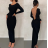 Women's Long Elegant Long Sleeve Dress (S/M ONE SIZE) ITALIAN FASHION IMPGM2316482