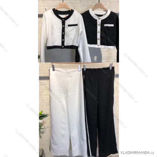 Women's long sleeve tracksuit and sweatshirt set (S/M ONE SIZE) ITALIAN FASHION IMPGM232633