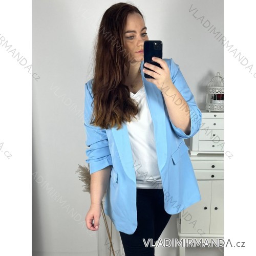 Set elegant jacket long sleeve and pants women (S / M ONE SIZE) ITALIAN FASHION IMM211392 -   Light blue -   54