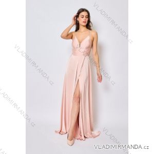 Women's Long Elegant Strapless Party Dress (SL) FRENCH FASHION FMPEL23DORIANE