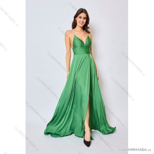 Women's Long Elegant Strapless Party Dress (SL) FRENCH FASHION FMPEL23DORIANE