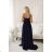 Women's Long Elegant Strapless Party Dress (SL) FRENCH FASHION FMPEL23DORIANE