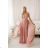 Women's Long Elegant Strapless Party Dress (SL) FRENCH FASHION FMPEL23DORIANE