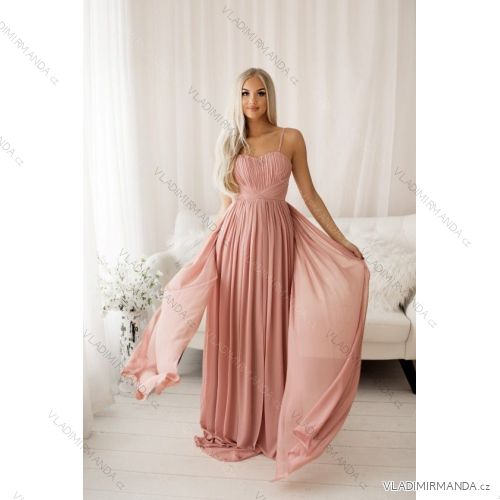 Women's Long Elegant Strapless Party Dress (SL) FRENCH FASHION FMPEL23DORIANE