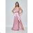 Women's Long Elegant Strapless Party Dress (SL) FRENCH FASHION FMPEL23DORIANE