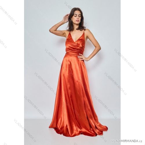 Women's Long Elegant Strapless Party Dress (SL) FRENCH FASHION FMPEL23DORIANE