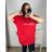 Women's Plus Size Long Sleeve Short Sleeve Tunic (2XL/3XL/4XL ONE SIZE) ITALIAN FASHION IMC23055 -   red -   3xl / 4xl