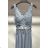 Women's Long Elegant Strapless Party Dress (SL) FRENCH FASHION FMPEL23DORIANE