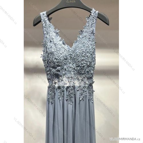 Women's Long Elegant Strapless Party Dress (SL) FRENCH FASHION FMPEL23DORIANE