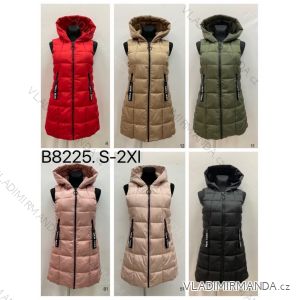 Vest with hood for women (S-2XL) POLISH FASHION PMWT24B8225