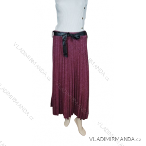 Women's chiffon folded skirt with belt (M / L ONE SIZE) ITALIAN FASHION IM321575