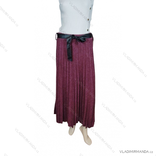 Women's chiffon folded skirt with belt (M / L ONE SIZE) ITALIAN FASHION IM321575