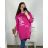 Sukně dlouhá dámská (S/M ONE SIZE) ITALSKÁ MÓDA IMPDY22ZZ2836 XL/2XL dark pink