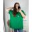 Women's Plus Size Oversize Short Sleeve Tunic (XL/2XL/3XL/4XL/5XL ONE SIZE) ITALIAN FASHION IMBM23SEE