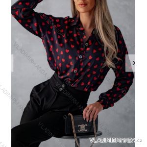 Women's Long Sleeve Belted Long Sleeve Shirt (S/M ONE SIZE) ITALIAN FASHION IMWD233305