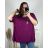 Women's Plus Size Oversize Short Sleeve Tunic (XL/2XL/3XL/4XL/5XL ONE SIZE) ITALIAN FASHION IMBM23SEE 6XL / 7XL dark pink