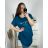 Tunika krátký rukáv dámská nadrozměr (4XL/5XL ONE SIZE) ITALSKá MóDA IM423102 3xl / 4xl dark pink
