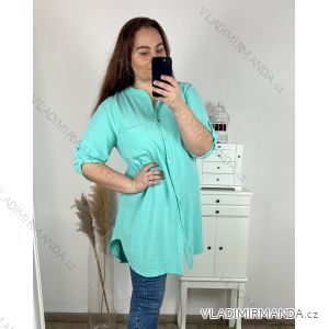 Shirt extended 3/4 long sleeve women's (L/XL/2XL ONE SIZE) ITALIAN FASHION IM423025