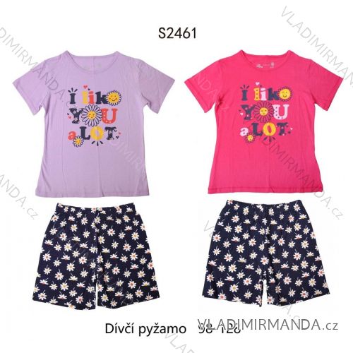 Pajamas long baby girl (98-128) WOLF S2751