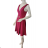 Elegant formal dress with straps for women (S / M ONE SIZE) ITALIAN FASHION IM323BELLA -   wine -   S / M