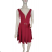 Elegant formal dress with straps for women (S / M ONE SIZE) ITALIAN FASHION IM323BELLA -   wine -   S / M