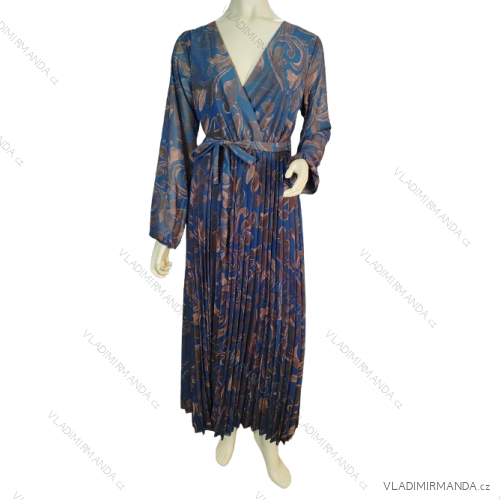 Women's Long Sleeve Shirt Dress (S/M ONE SIZE) ITALIAN FASHION IMWGM23447 -   dark blue -   S / M