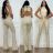 Women's Long Elegant Long Sleeve Jumpsuit (S/M ONE SIZE) ITALIAN FASHION IMWA23289