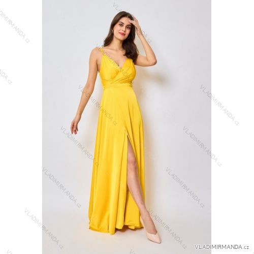 Women's Long Elegant Strapless Party Dress (SL) FRENCH FASHION FMPEL23DORIANE