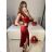 Women's Long Summer Elegant Strapless Dress (S/M ONE SIZE) ITALIAN FASHION IMPBB23B23897 S / M dark red