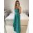 Women's Long Strapless Sequin Party Dress (S/M ONE SIZE) ITALIAN FASHION IMPSH233348 dark blue S / M