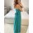 Women's Long Strapless Sequin Party Dress (S/M ONE SIZE) ITALIAN FASHION IMPSH233348 dark blue S / M