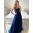 Women's Long Social Elegant Summer Strapless Dress (M/L, L/XL) ITALIAN FASHION IMPSH22260019/DU Turquoise