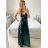 Women's Long Elegant Chiffon Sleeveless Dress (S/M ONE SIZE) ITALIAN FASHION IM423265