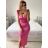 Women's Long Summer Elegant Strapless Dress (S/M ONE SIZE) ITALIAN FASHION IMPBB23B23897