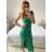 Women's Long Summer Elegant Strapless Dress (S/M ONE SIZE) ITALIAN FASHION IMPBB23B23897 S / M dark red