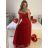 Women's Long Elegant Party Dress (S/M ONE SIZE) ITALIAN FASHION IM923MARINA